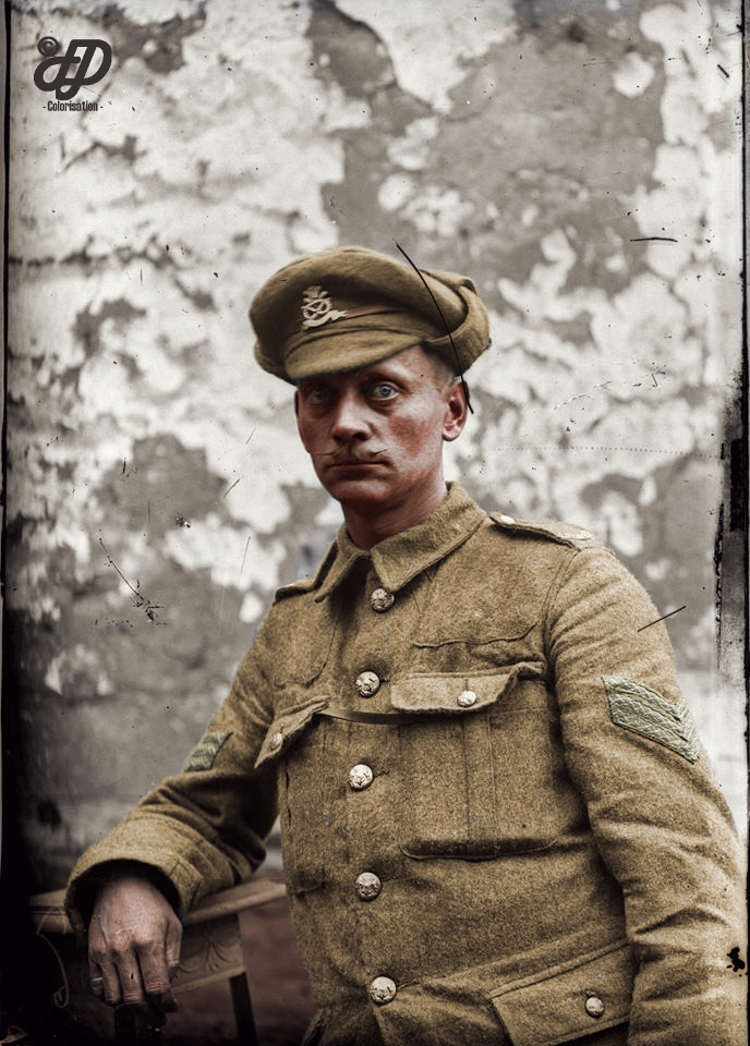 Stunning Colorized Photos Of British Soldiers Who Fought In The Battle Of The Somme Colorization