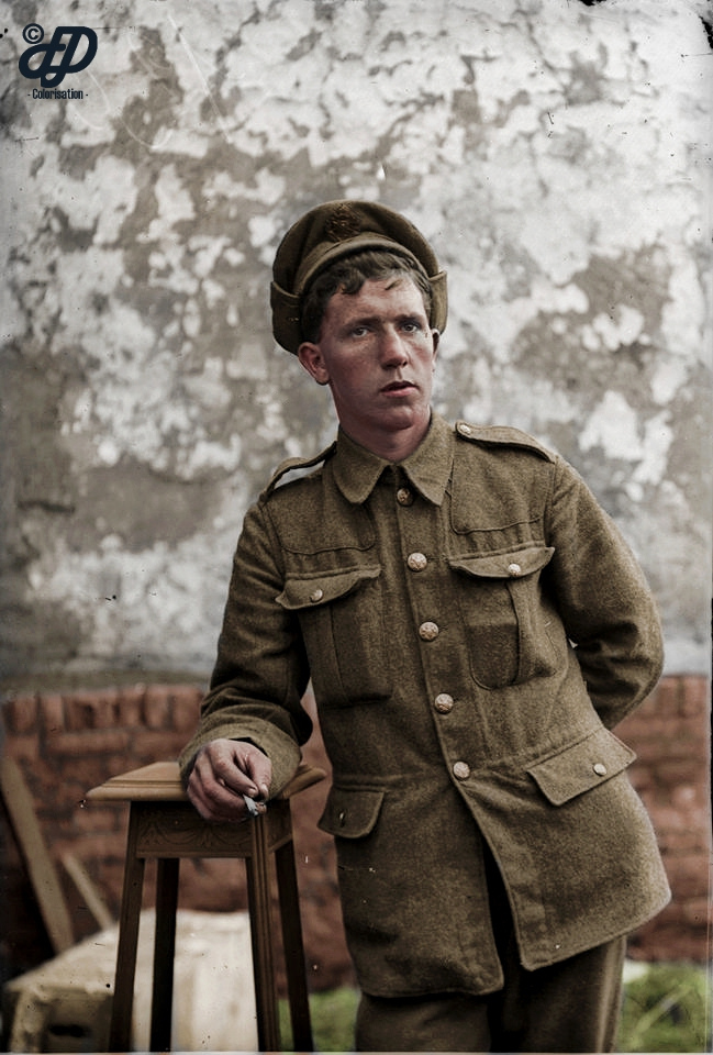 Stunning Colorized Photos Of British Soldiers Who Fought In The Battle Of The Somme Colorization