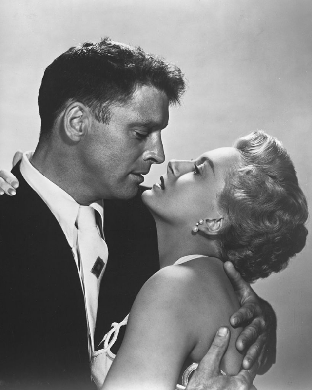 Burt Lancaster and Deborah Kerr in a publicity portrait for the film ‘From Here to Eternity,’ 1953.