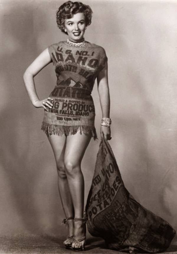Marilyn Monroe In Potato Sack Dress In 1951 Proves That She Looked Beautiful In Anything Celebrities