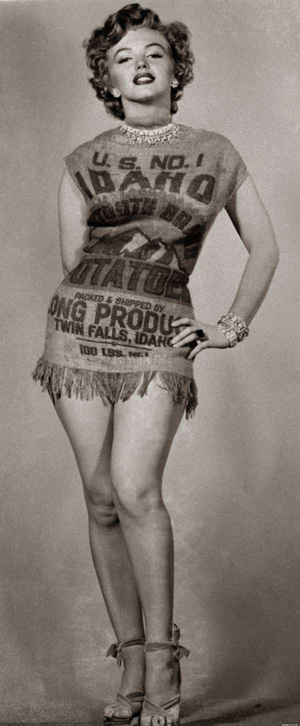 Marilyn Monroe In Potato Sack Dress In 1951 Proves That She Looked Beautiful In Anything Celebrities