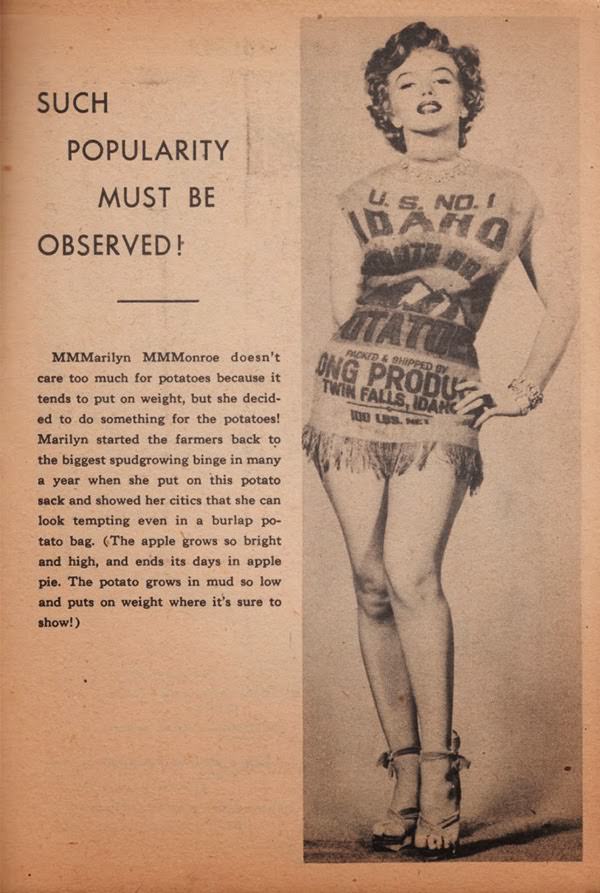 Marilyn Monroe In Potato Sack Dress In 1951 Proves That She Looked Beautiful In Anything Celebrities