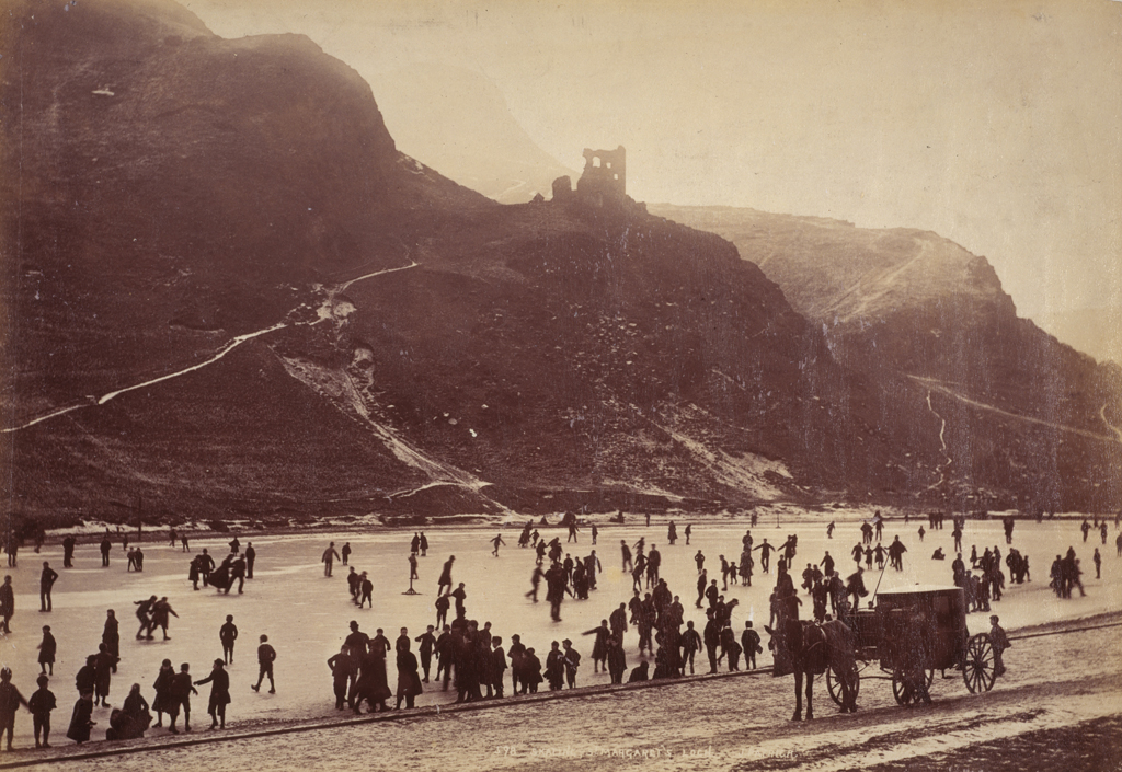 Skating, St Margaret’s Loch, Edinburgh, 1870s