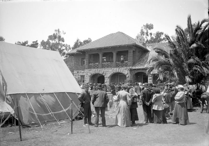 #74 Refugee camp in Golden Gate Park near McLaren Lodge, 1906