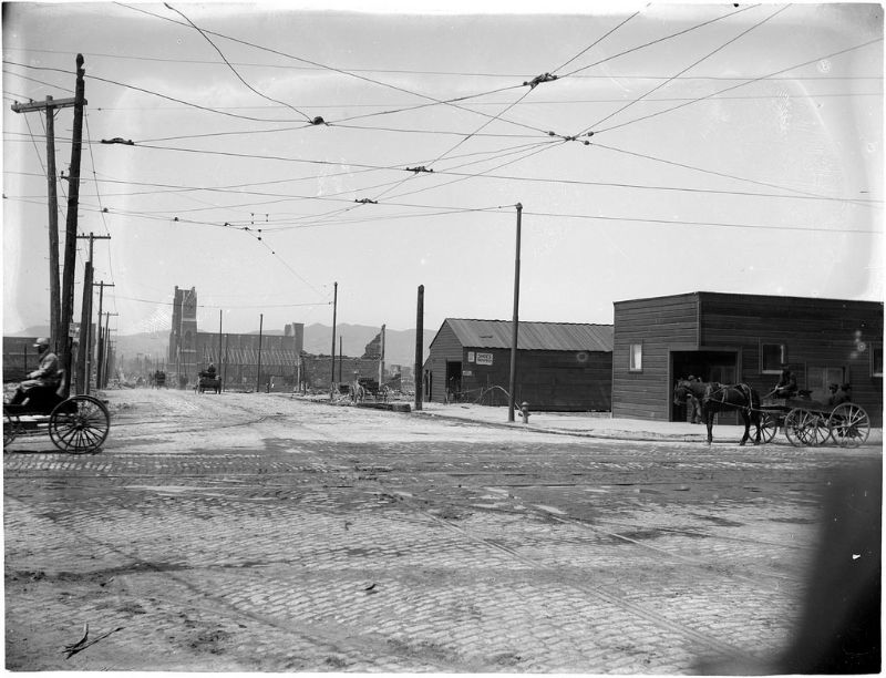 #93 Third and Brannan Streets looking west on Brannan, 1906