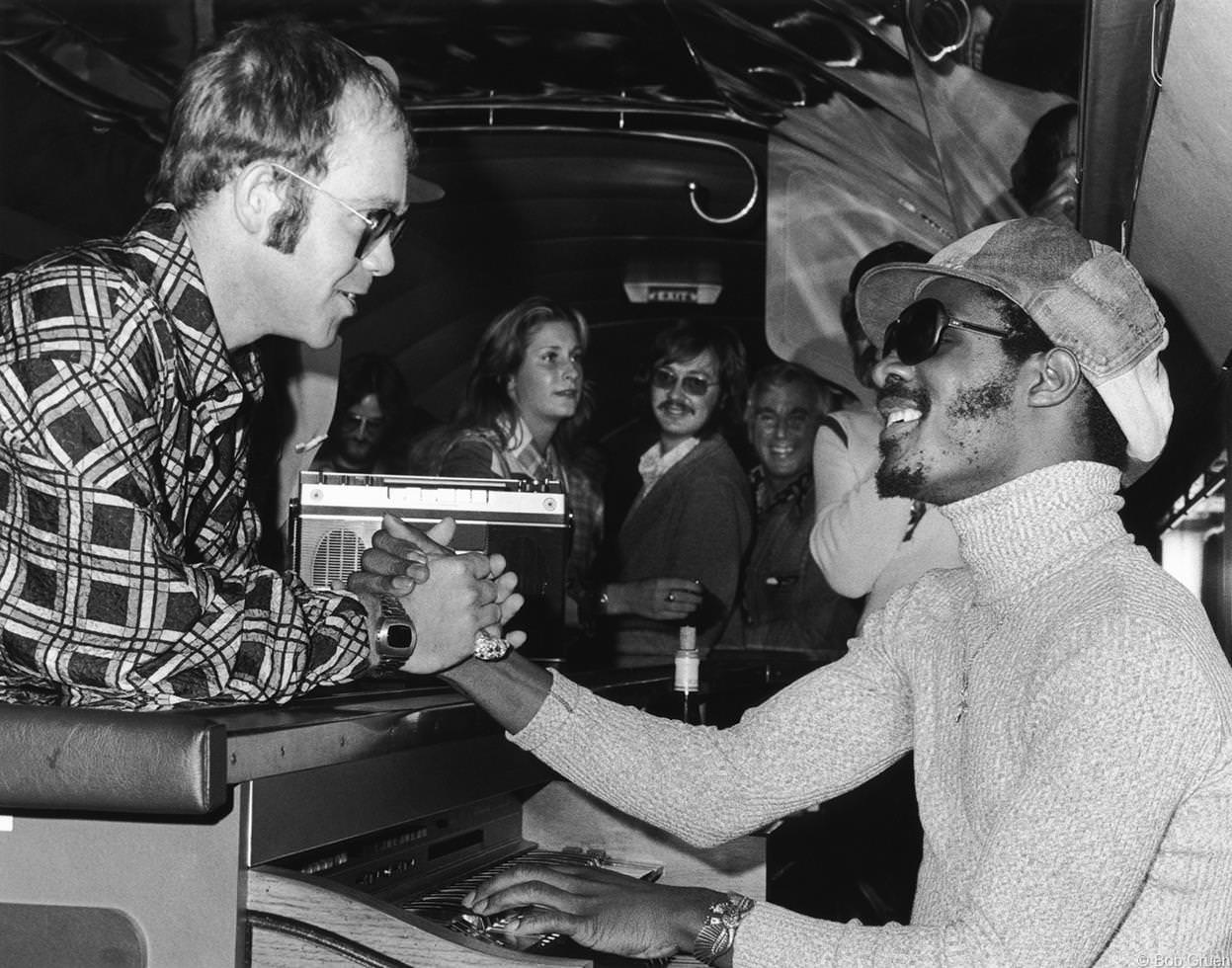 Elton John &; Stevie Wonder, September 24, 1973