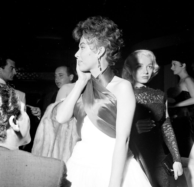 #36 Rita Moreno attends a party in Los Angeles, circa 1955.