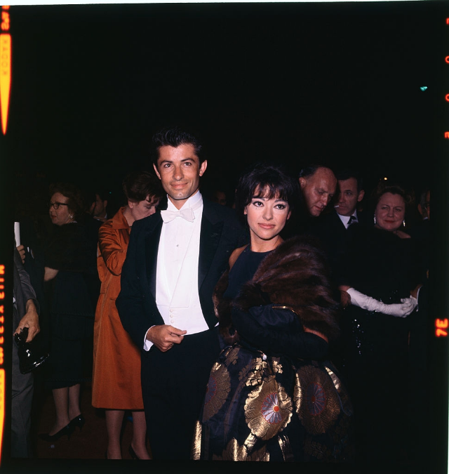 #41 George Chakiris and Rita Moreno arrive at the 34th Academy Awards in Santa Monica, April 1962.