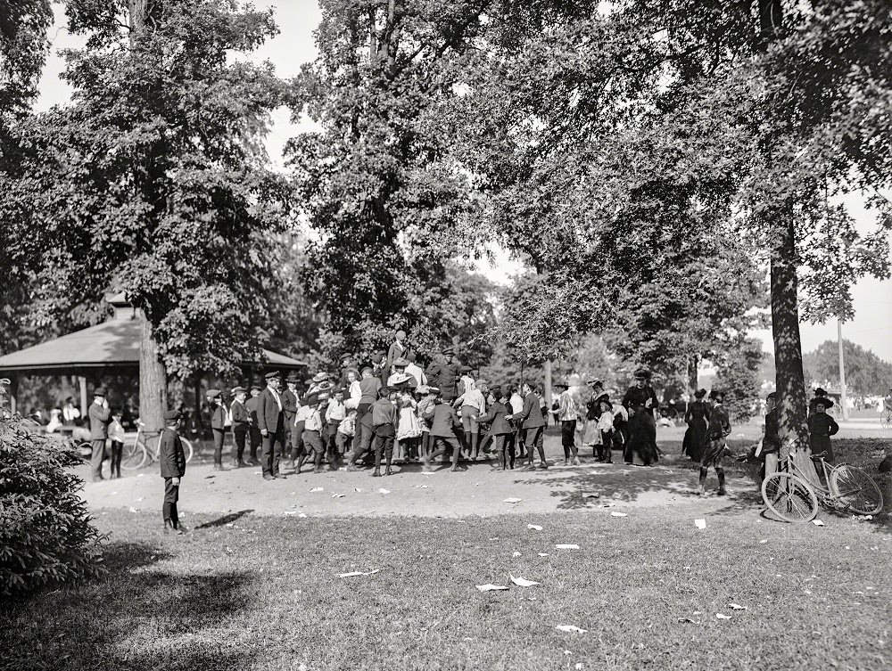 Children’s Day, Playground at Belle Isle Park, Detroit, 1905
