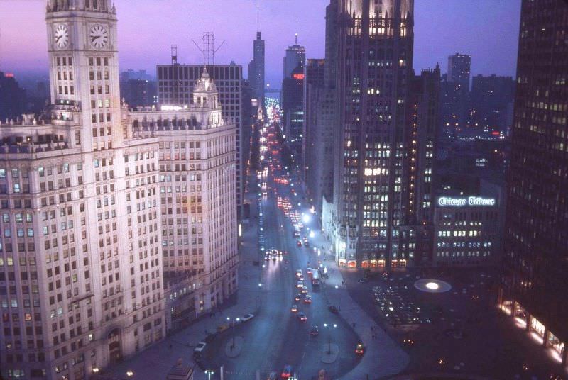 Wrigley Building &; Chicago Tribune, 1967