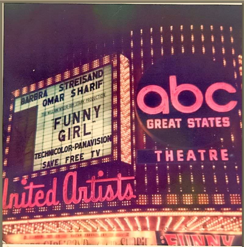 The United Artist’s Theater, Chicago, 1969