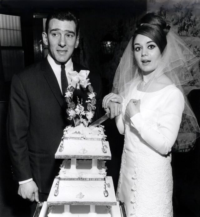 #2 Frances Shea and gangster Reggie Kray on their wedding day, April 20th, 1965
