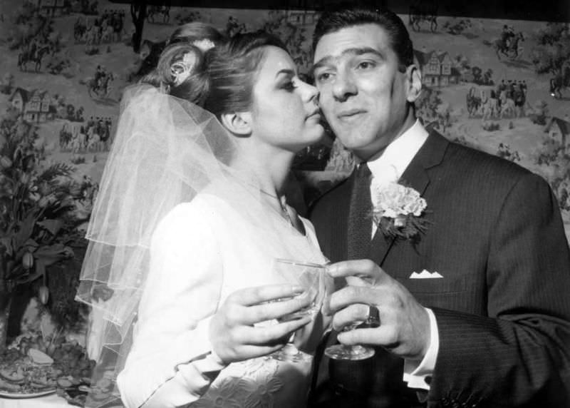 #42 Frances Shea and gangster Reggie Kray on their wedding day, April 20th, 1965