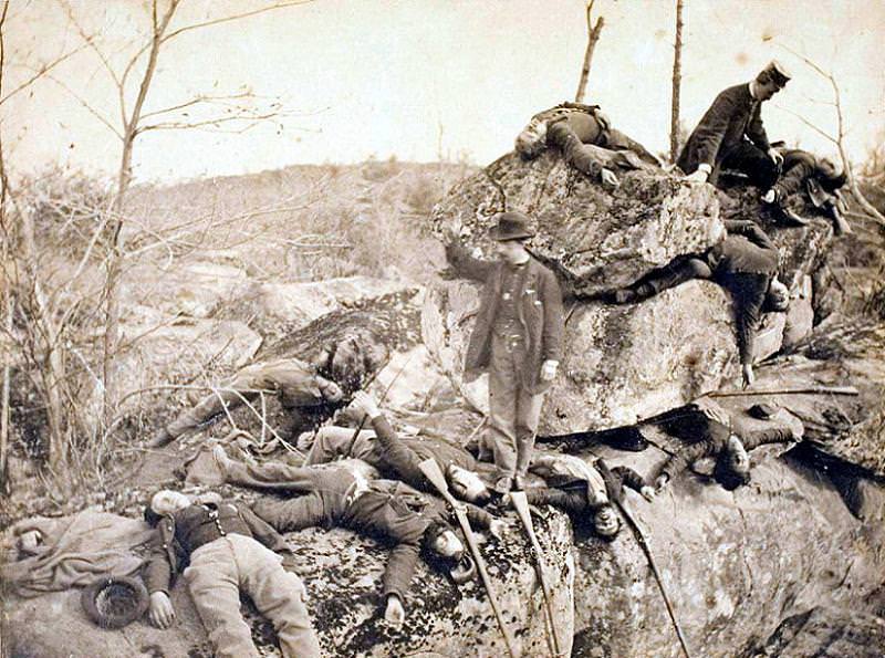 The place where the Union III Corps was devoured by Confederate General Longstreet’s advancing forces.