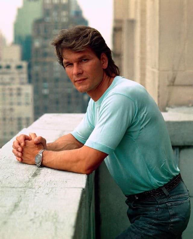 Fabulous Photos Of Young Patrick Swayze in Mullet Hairstyle From 1980s and1990s Fashion &; Culture