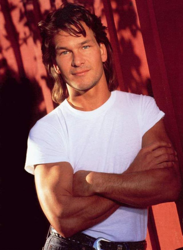 Fabulous Photos Of Young Patrick Swayze in Mullet Hairstyle From 1980s and1990s Fashion &; Culture