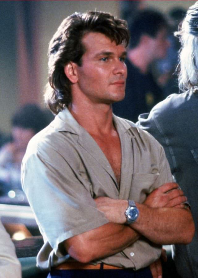 Fabulous Photos Of Young Patrick Swayze in Mullet Hairstyle From 1980s and1990s Fashion &; Culture