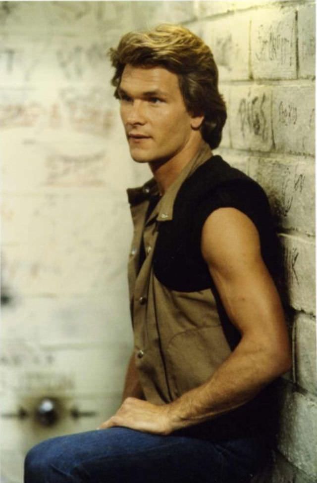 Fabulous Photos Of Young Patrick Swayze in Mullet Hairstyle From 1980s and1990s Fashion &; Culture