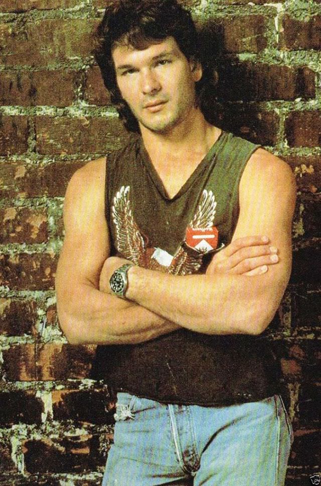 Fabulous Photos Of Young Patrick Swayze in Mullet Hairstyle From 1980s and1990s Fashion &; Culture