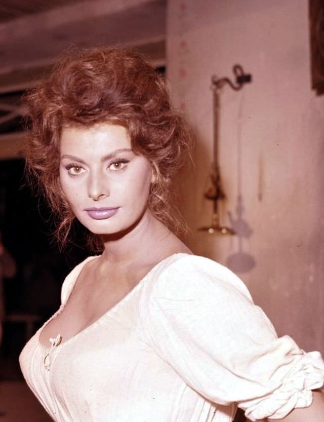 Beautiful Sophia Loren On The Set Of Madame, 1961 Celebrities