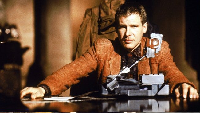 #8 Young Harrison Ford Wearing Orange Coat