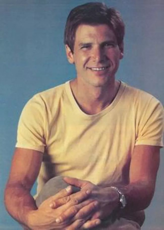 #3 Young Harrison Ford in Yellow T-Shirt