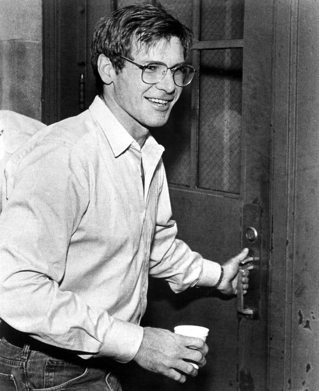 #6 Young Harrison Ford Wearing Glasses