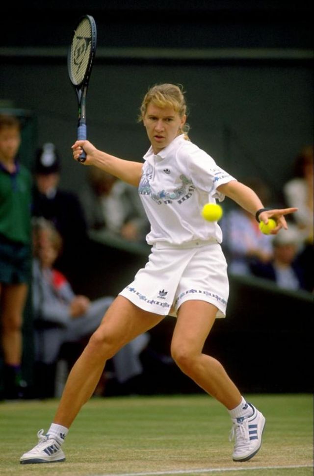 #15 Young Steffi Graf: Candid Photos Of Legendary Tennis Player On Tennis Court #15 Sports