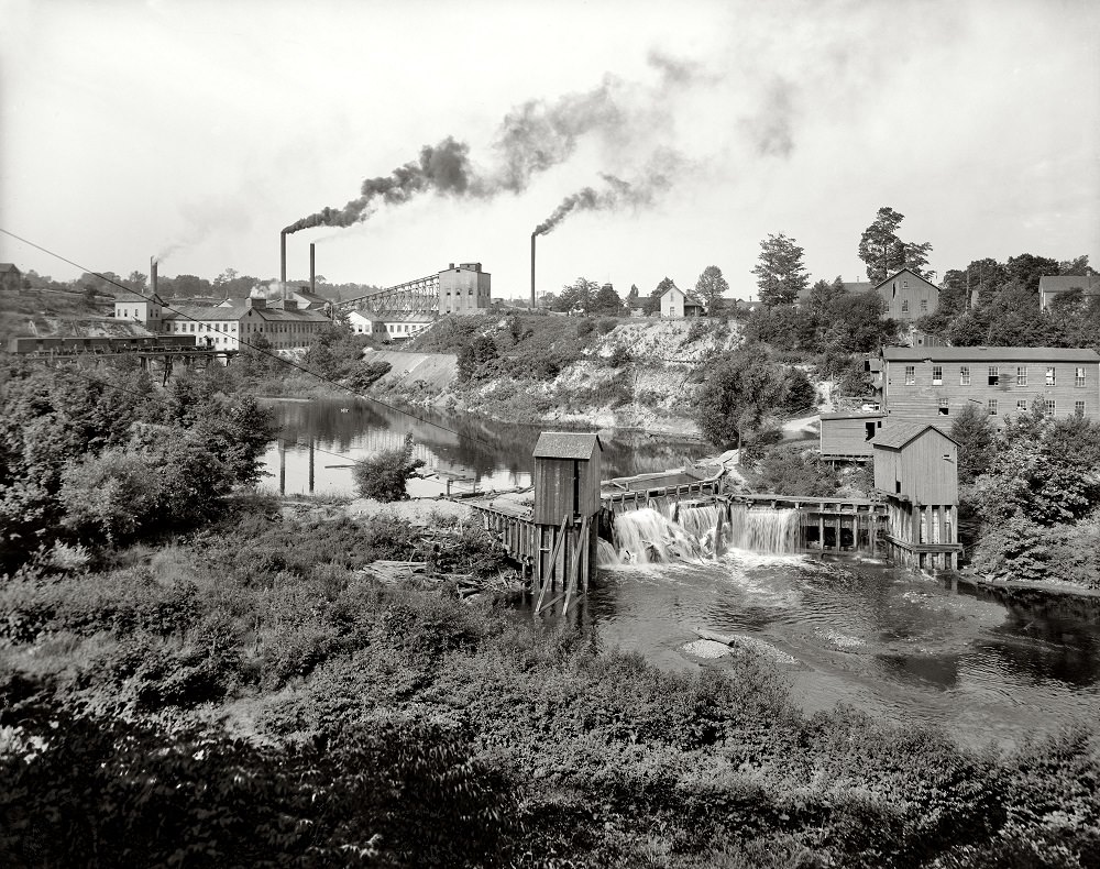 #5 Paper mills at Petoskey, Michigan, 1908