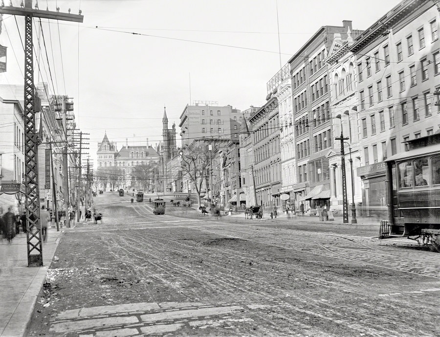 #1 State Street & Capitol, Albany, New York, 1900