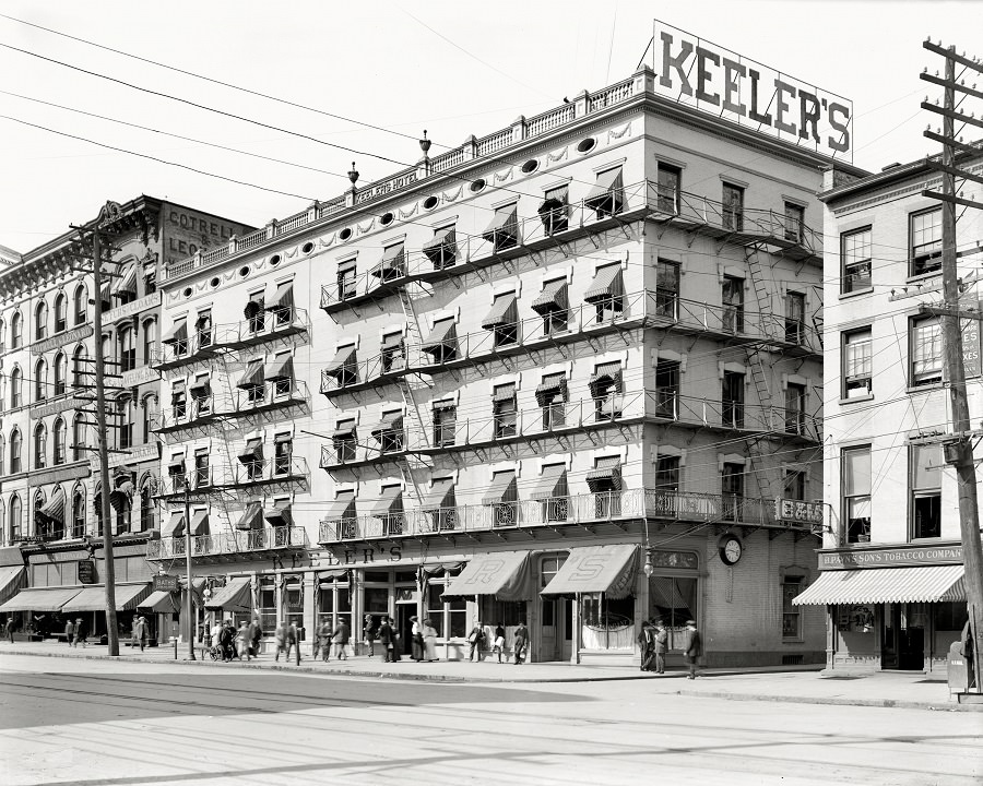 #10 Keeler’s Hotel, Albany, New York, circa 1908