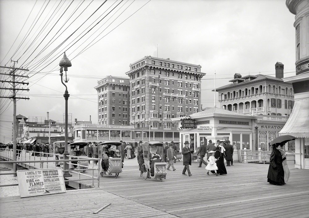#31 Hotel Chalfonte and Boardwalk, Atlantic City circa 1905
