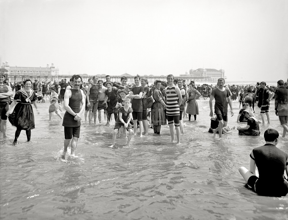 #64 On the beach at Atlantic City, 1905