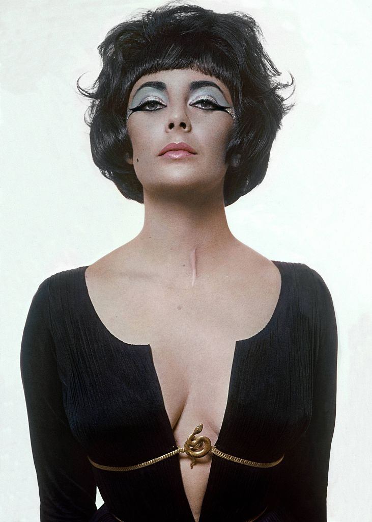 #18 Elizabeth Taylor dressed as Cleopatra, Vogue 1962