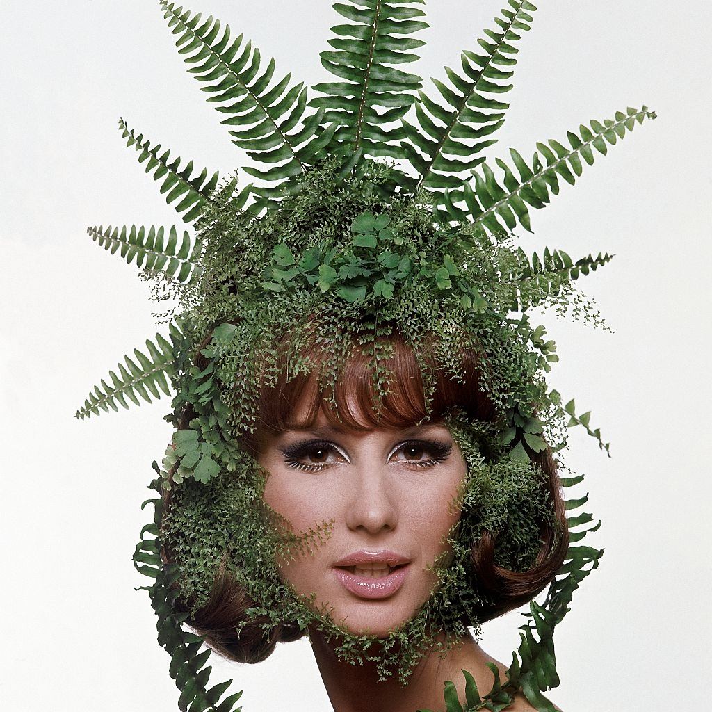#44 Fashion model from series of beauty shots based on the four seasons, here for summer 1965, Vogue 1965