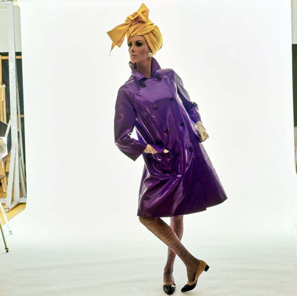 #46 Model in a Violet Raincoat, Vogue1965