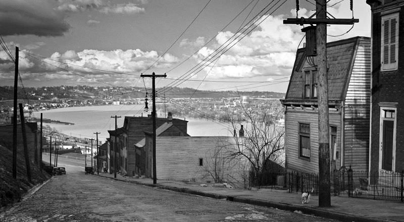 #14 Looking east down Hill Street in Mt. Adams, April 15th, 1939