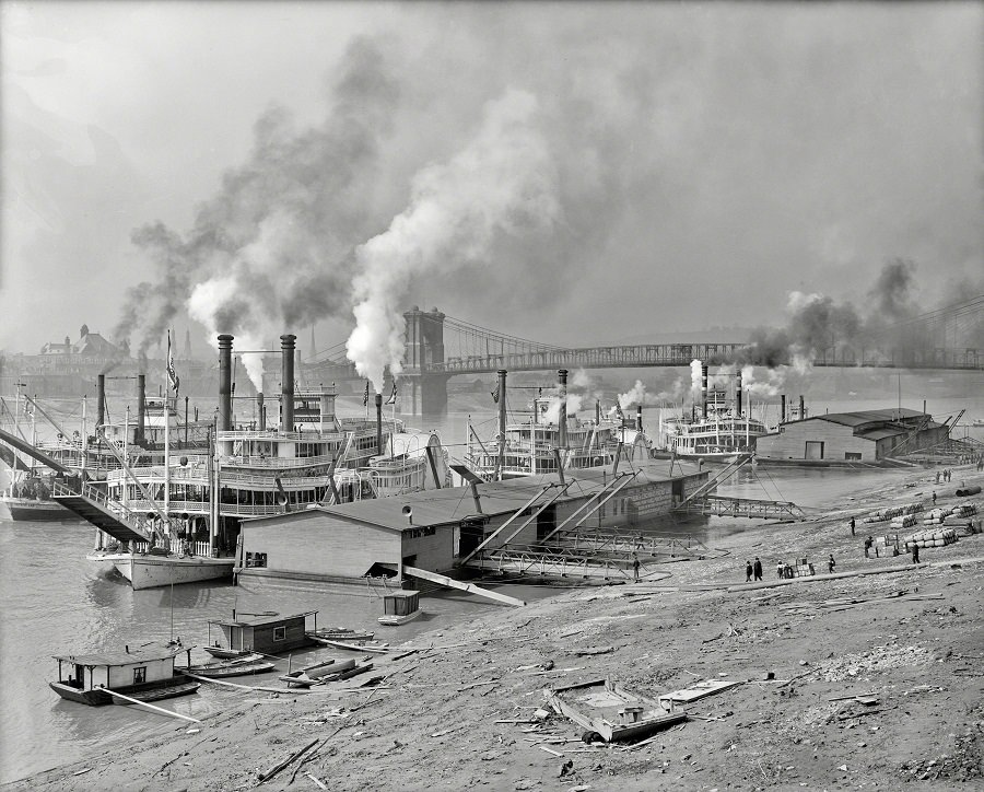 #35 The Ohio River circa 1907