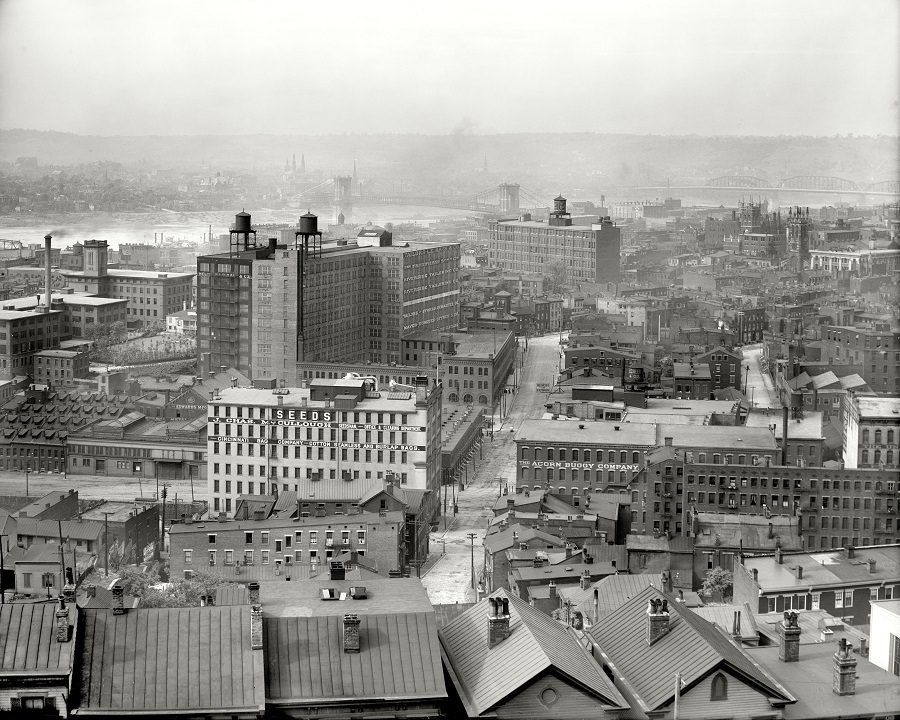 #12 Cincinnati from Mount Adams, 1909