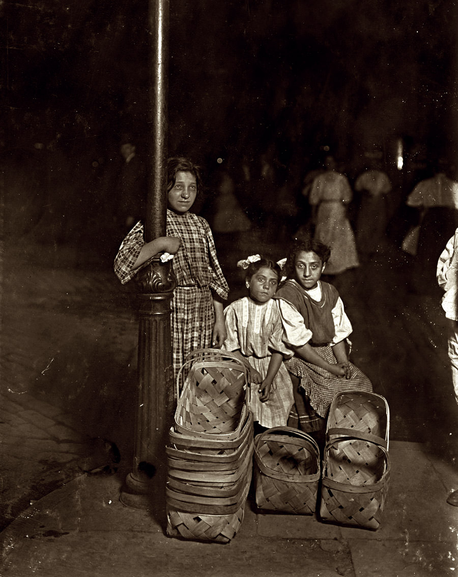 #47 Marie Costa, basket seller, lives at 605 Elm Street, Cincinnati, August 1908
