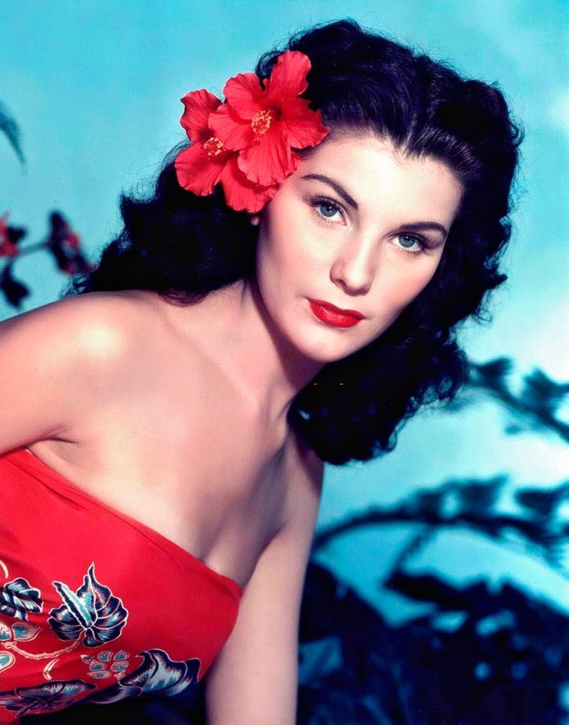 #29 Debra Paget in a scene from the movie “Bird of Paradise”