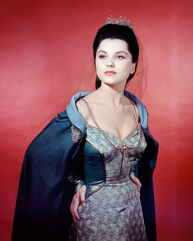 #10 Debra Paget in medieval costume as Ilene in ‘Prince Valiant’, 1954