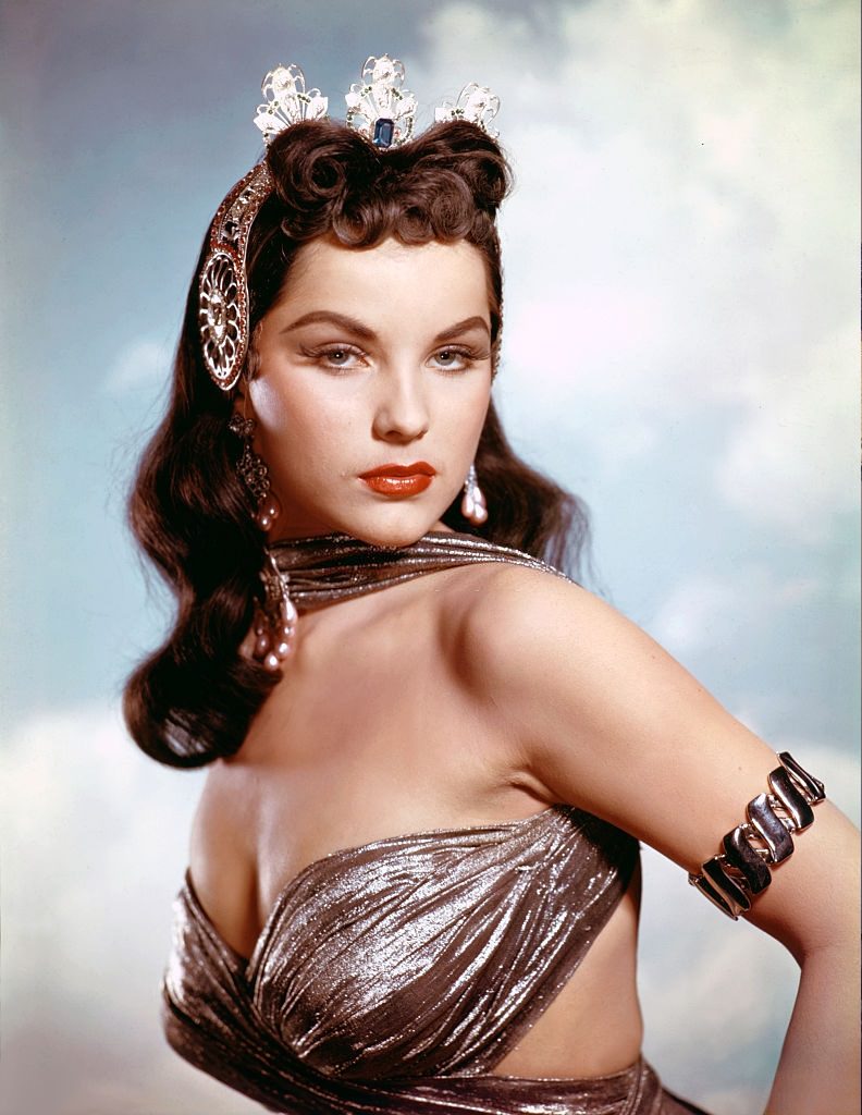 #36 Debra Paget on the set of Princess of the Nile, 1954