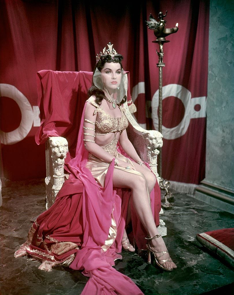 #13 Debra Paget on the set of Princess of the Nile directed by Harmon Jones.