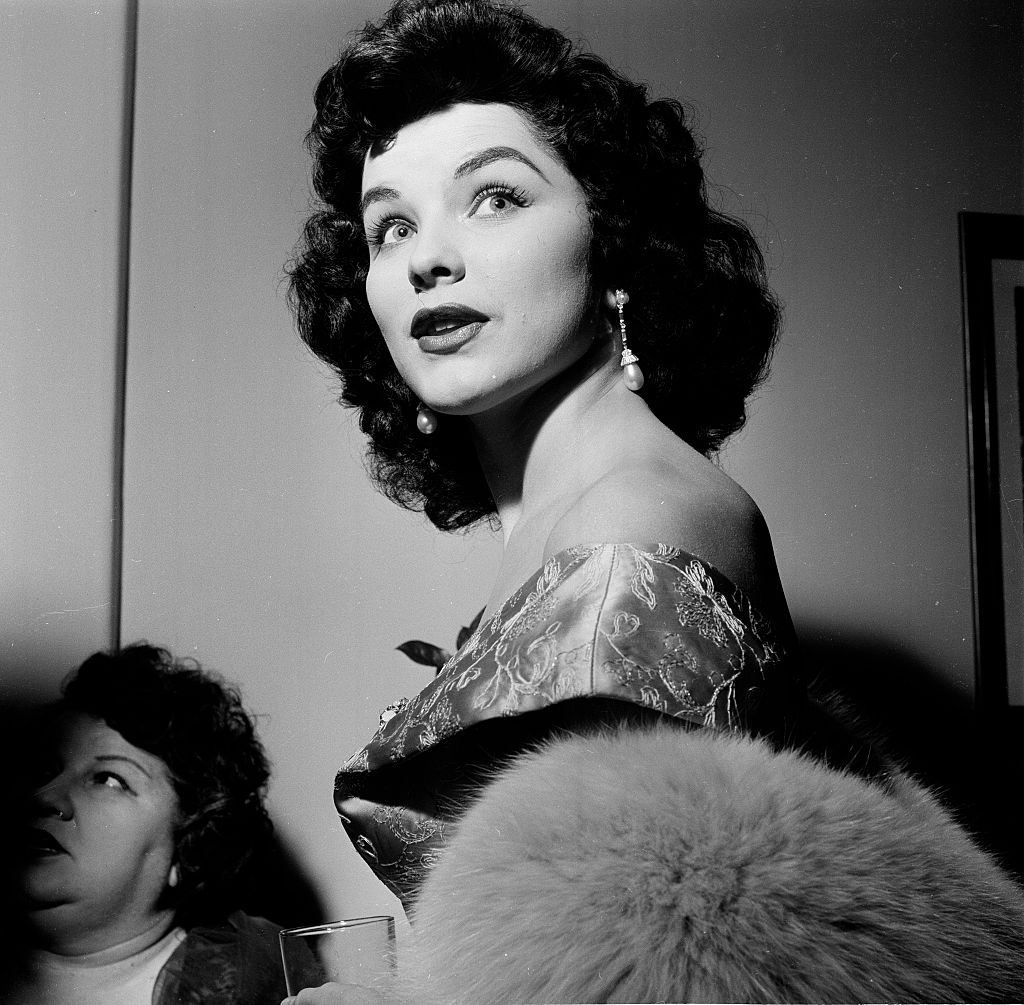 #46 Debra Paget attends an event in Los Angeles, February 1954