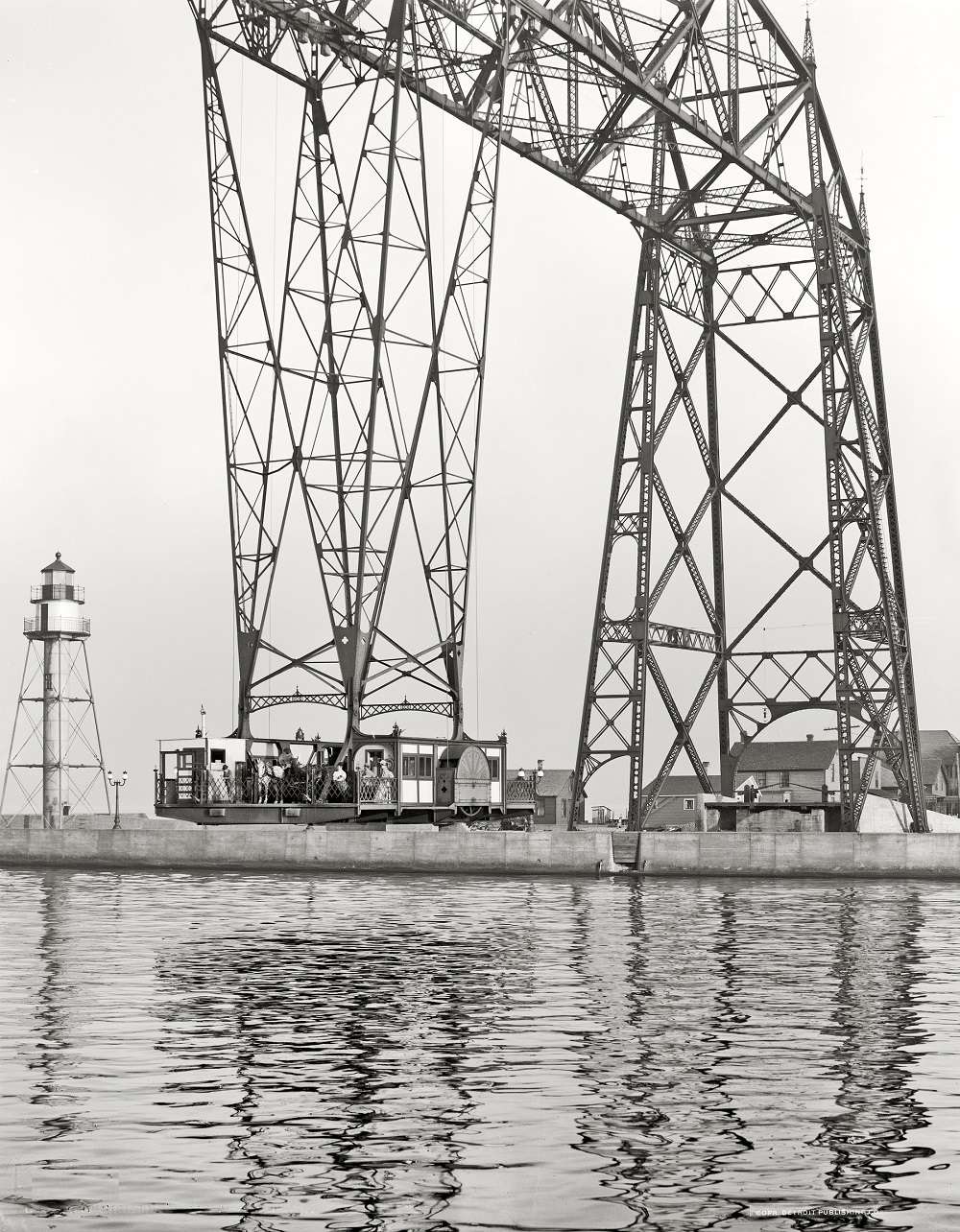 #9 Aerial bridge car, Duluth Ship Canal, 1908