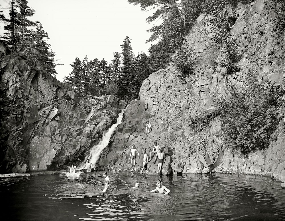 #2 A swimming hole, Lester Park, Duluth, Minnesota, circa 1904