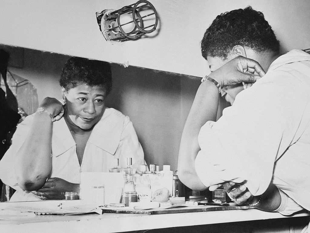 Ella Fitzgerald at her Dressing Room Vanity 1957