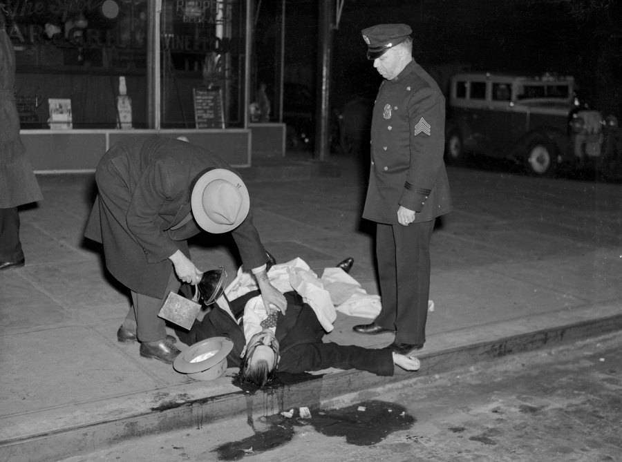 David Beadle’s murder scene, 1939.