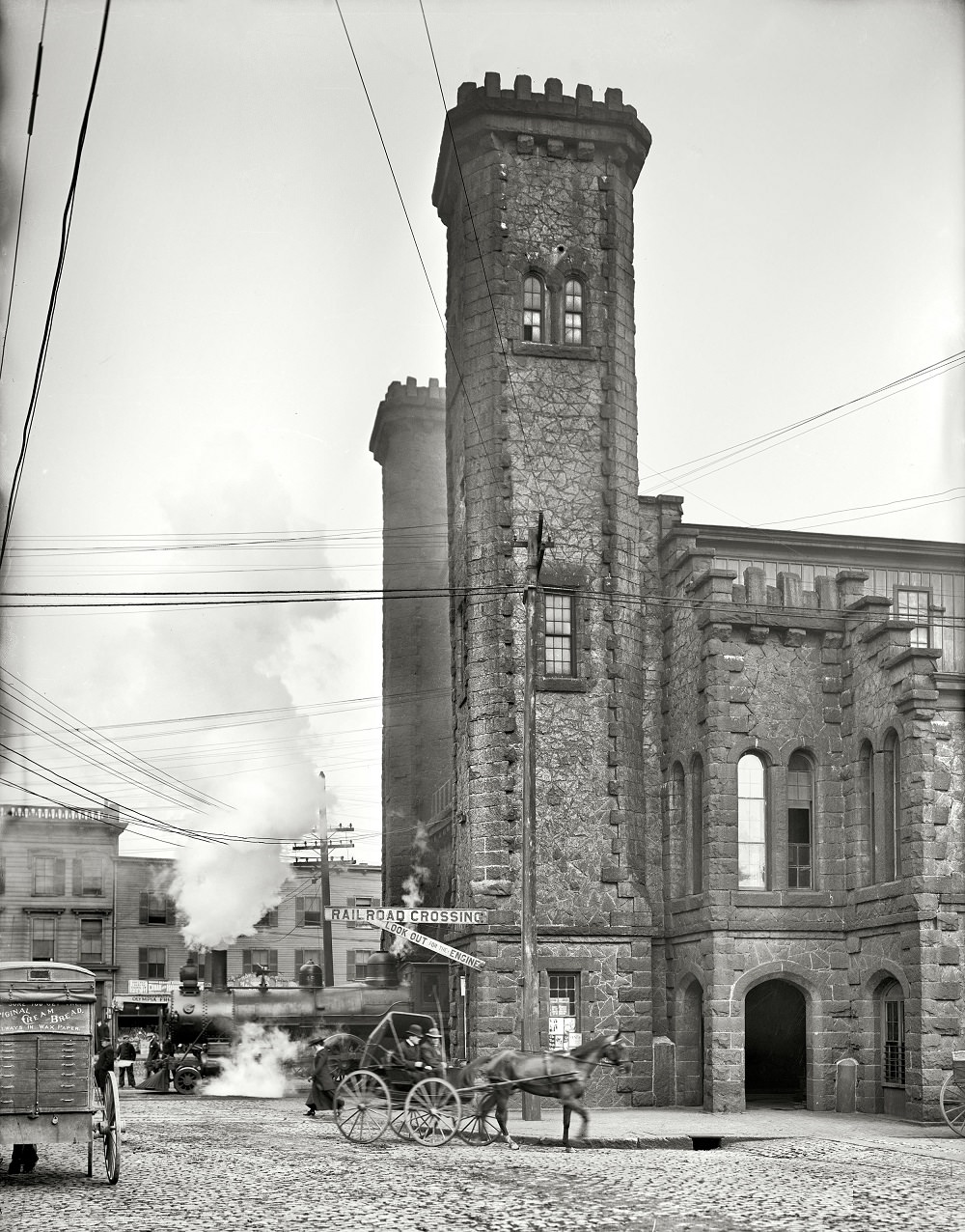 #10 Boston and Maine Railroad depot, Riley Plaza, Salem, Massachusetts, circa 1910